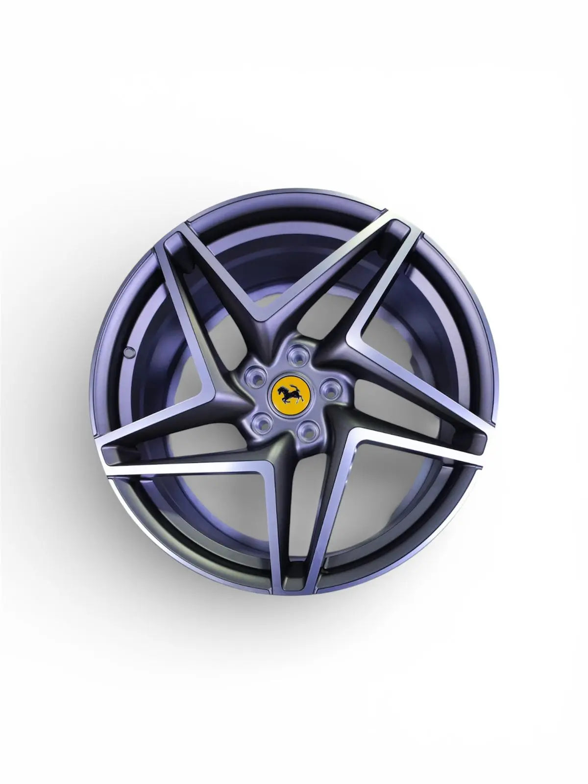20” Ferrari Wheels 5x114 Dark Gunmetal MF | 458 Italia, 458 Spider, 488 GTB, 488 Spider, F8 Tributo, F8 Spider R&H wheels