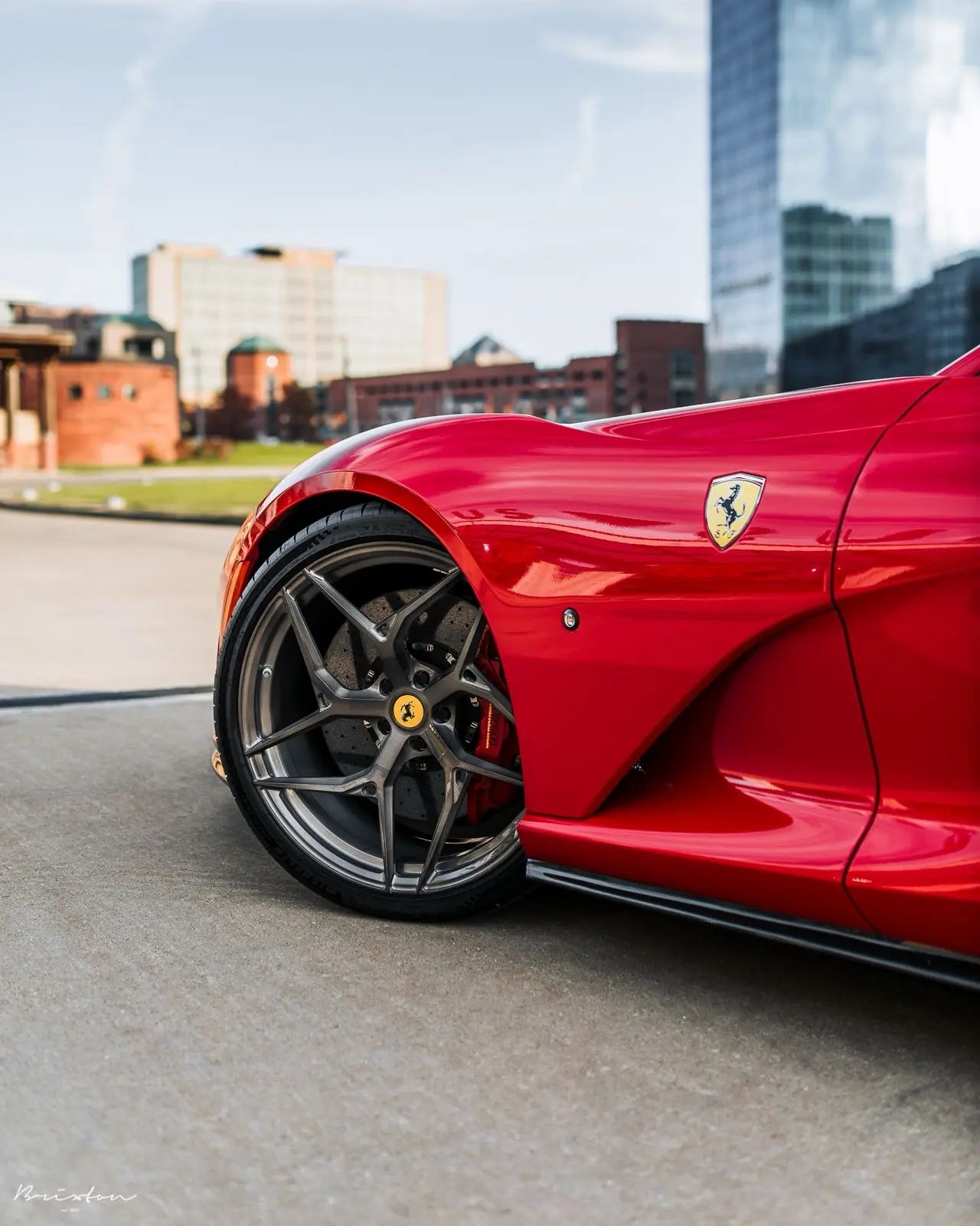 20” Ferrari Wheels 5x114 Dark Gunmetal MF | 458 Italia, 458 Spider, 488 GTB, 488 Spider, F8 Tributo, F8 Spider R&H wheels